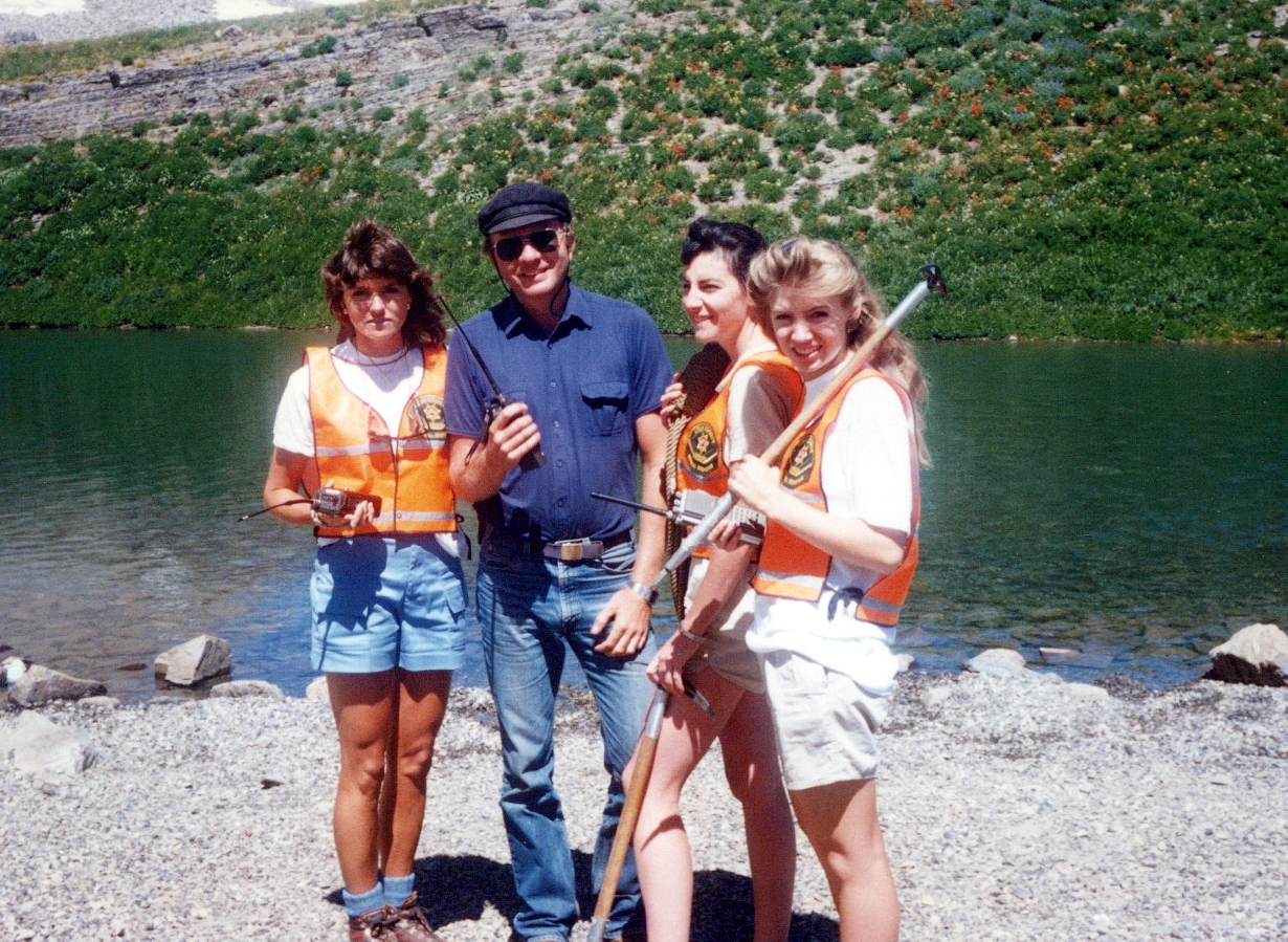 TERT member Glen Meyer is shown with some students