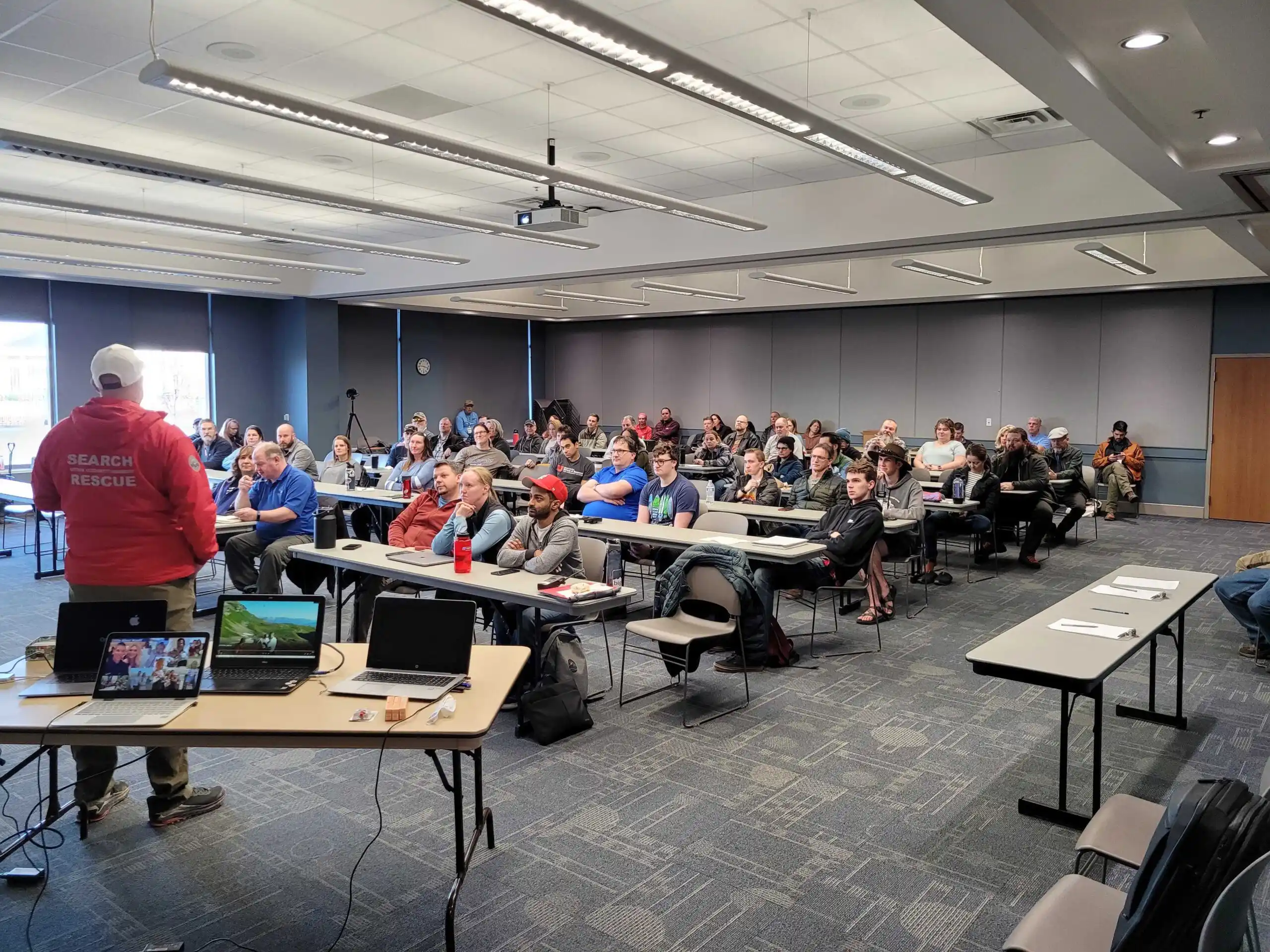 TERT members are shown in a classroom