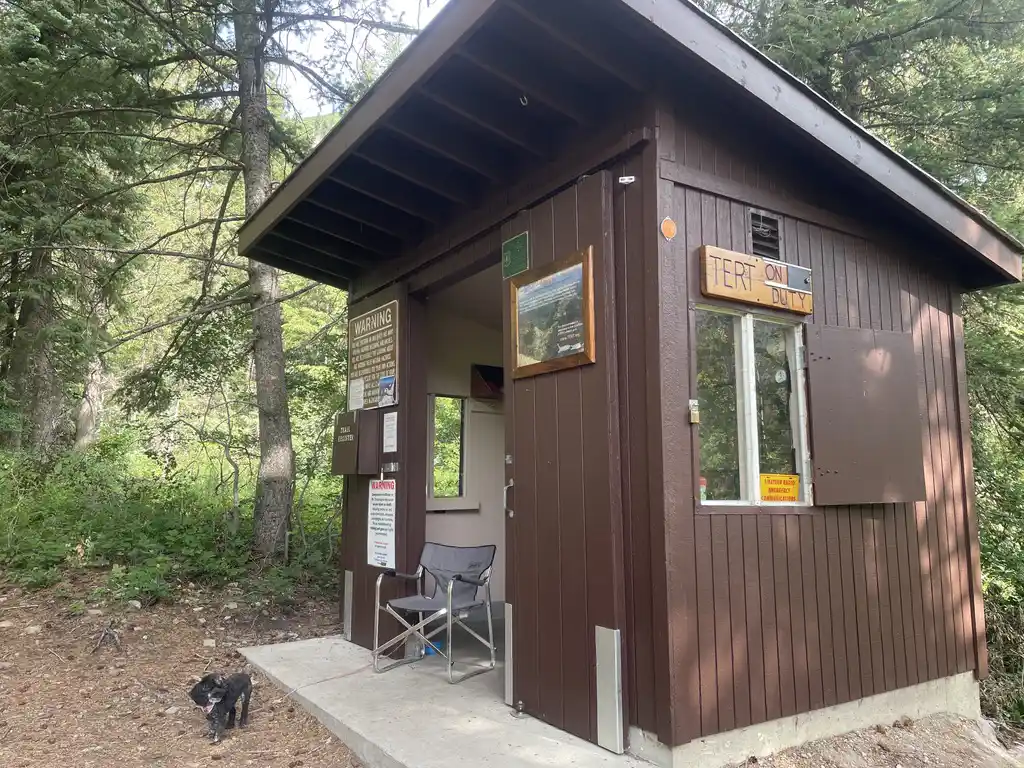 The TERT shack with the door open because TERT is On Duty.