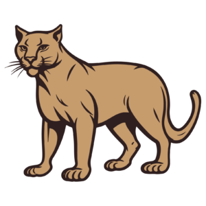 animated mountain lion